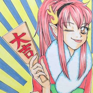お正月イラスト☆イフリータ☆
