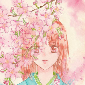 桜の陰に