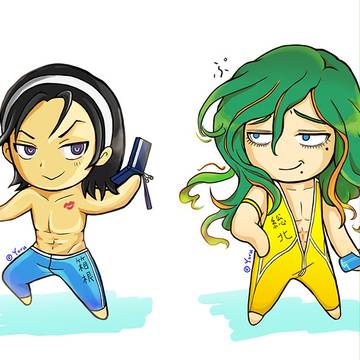 東堂と卷島 水着の外観