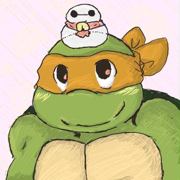 餅と旧ミケちゃん