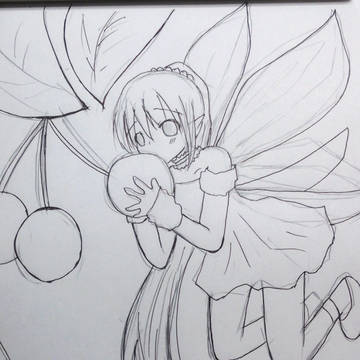 妖精の線画