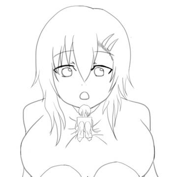 胸の上で・・・