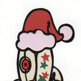 クリスマス仕様タレット　切り絵