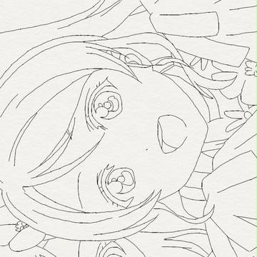 真姫絵里線画 ラブライブ