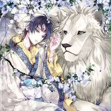 白澤+白獅子