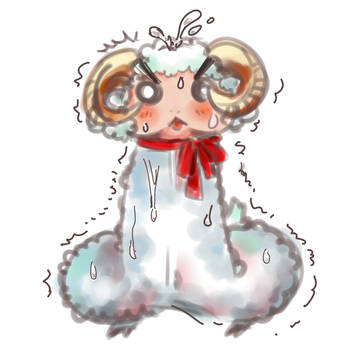 ち●こ羊（痒）：ち●こが痒くてたまらない