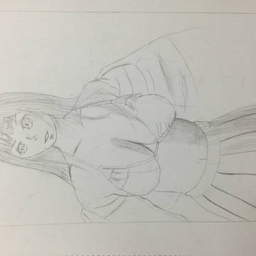 20分デッサンで女性を描いてみた