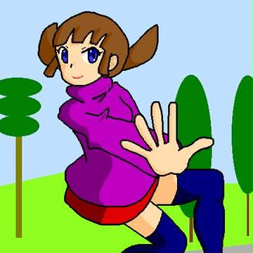 ポージングガール
