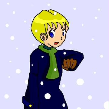 雪とコート