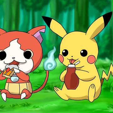 ピカチュウとジバニャン共演