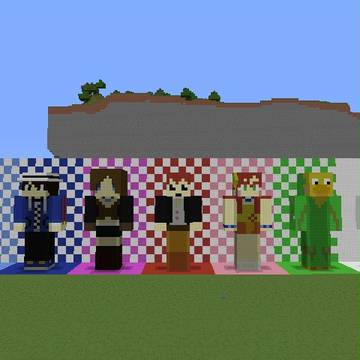 あかがみんクラフト2の方々のスキン＆拠点（マイクラ）