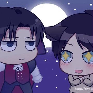 Vampire Levi and Werewolf Eren
