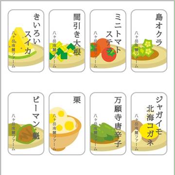 八ヶ岳の野菜のポップ
