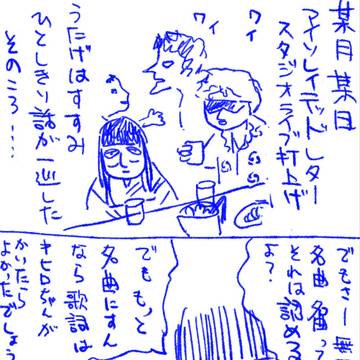 エッセイ漫画 アイソスタジオライブ打ち上げ余話