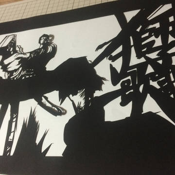切り絵  ロロノア・ゾロ 獅子歌歌