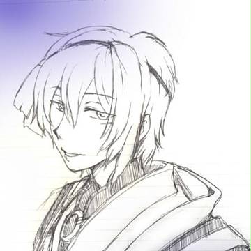 三日月おじいちゃん降臨祈願（但し落書き）