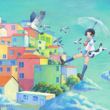 空中の町