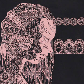 横顔-切り絵