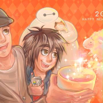 2015新年賀卡/ Big Hero 6 / ベイマックス