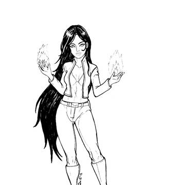 Fire-based Superhero