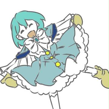 青い子