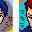 ドット絵de梶野少佐と間明少佐