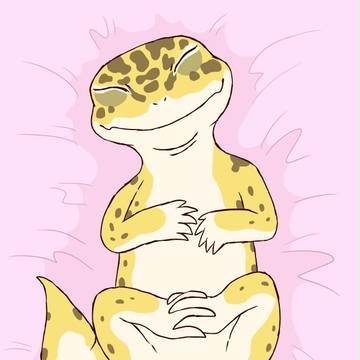 目つむりにっこり