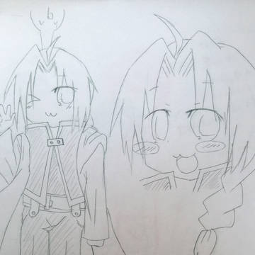 らき☆すた風に描いてみました
