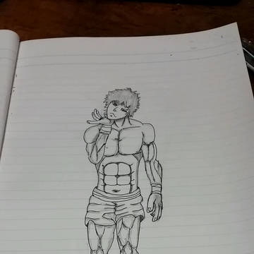 範馬刃牙を描いてみた