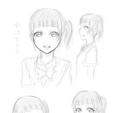 ヤン木野さんと絵里先生　3話挿絵（西さん画）
