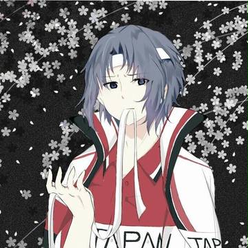 桜の花の下で幸村