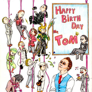 トムヒ誕祝絵 2015