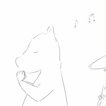 ムーミンとスナフキン