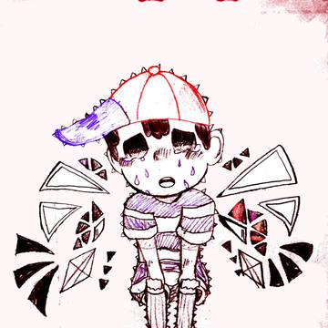 (；●；）