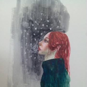 lonely, snowy