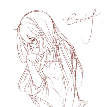 【線画】Grief