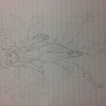 何も見ずに妹紅描いてみた