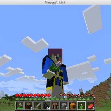 マイクラスキンで歌仙様を再現してみた