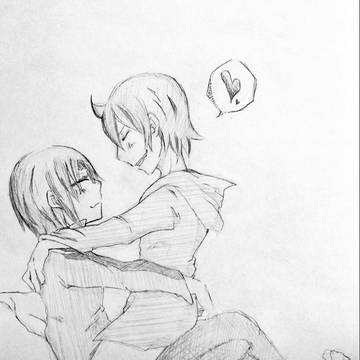ユウミナ鉛筆落書き