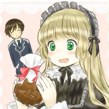 バレンタインヴィクトリカちゃんらくがき