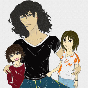 練習 Slash and his sons