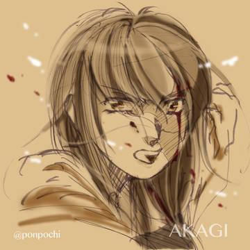 戦ってる赤城さん