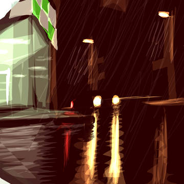 rain night