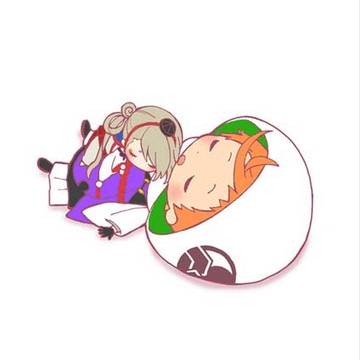 今剣と岩融のお昼寝(ｇｉｆアニメ)