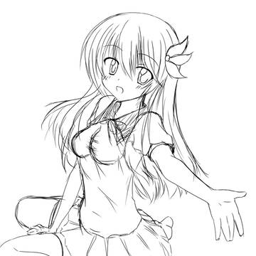 如月ちゃん　ラフ