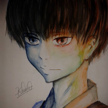 Kaneki Ken in watercolours