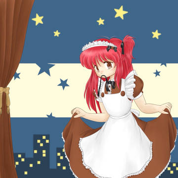 夜のお勤めのメイドさん