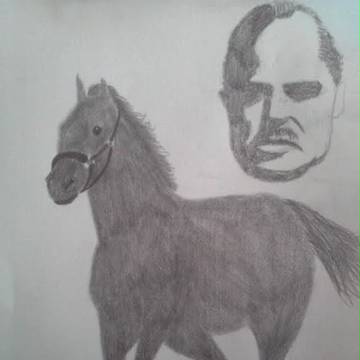 逃げる馬