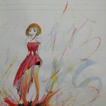 オリジナル(アクリルガッシュで塗ってみた)