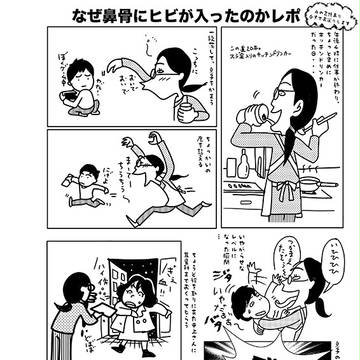 鼻血れぽ。